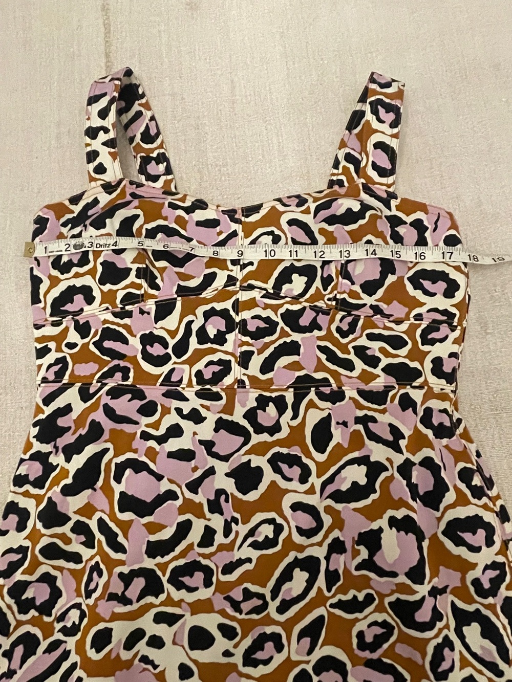 J.Crew Stretch Faille Cocktail Sheath Dress 12 Adobe Orchid Leopard Party Event - Picture 8 of 11